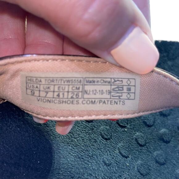 Vionic Thong Sandals Tortoise Shell Hilda Comfort - Picture 7 of 8